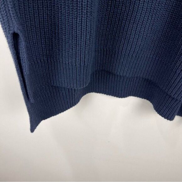 NEW Style & Co Blue Ribbed Cold Shoulder Tunic Sweater Women's Size Medium - Picture 8 of 8